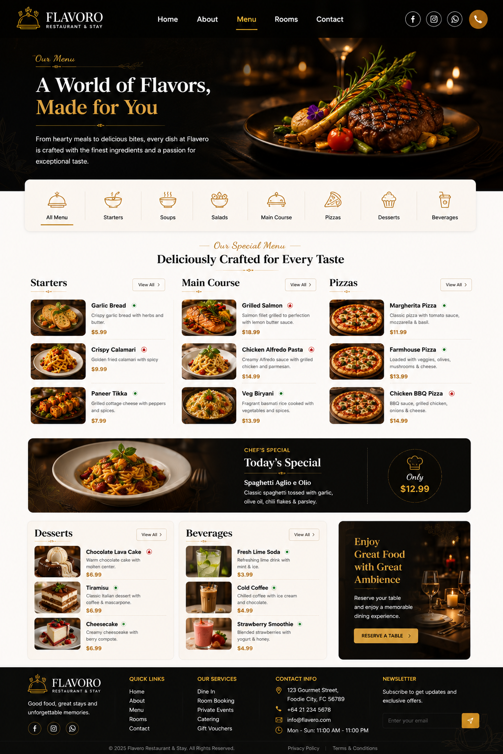 Rest Menu